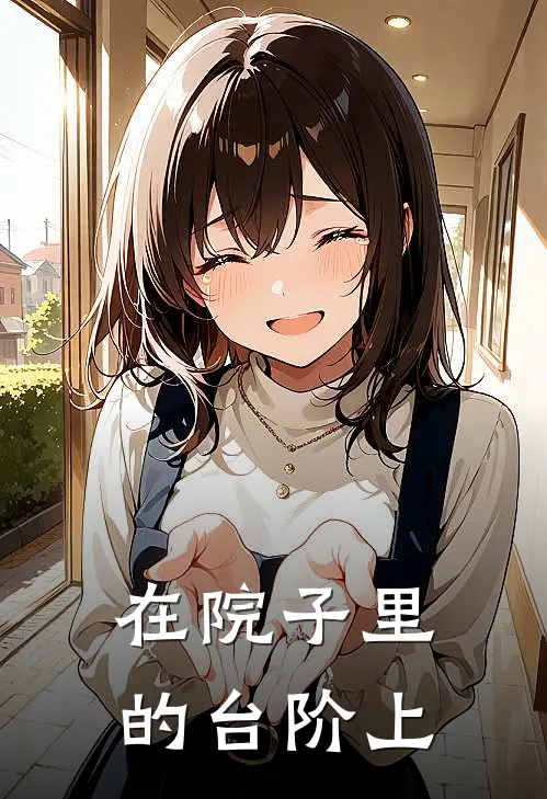 在院子里的台阶上