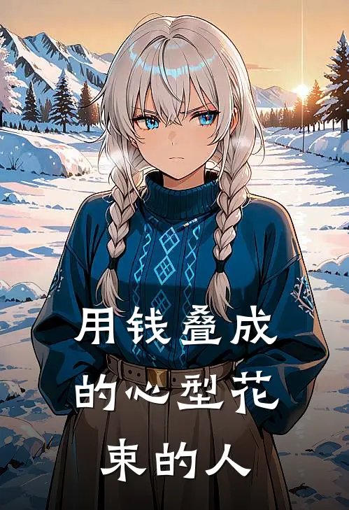 用钱叠成的心型花束的人