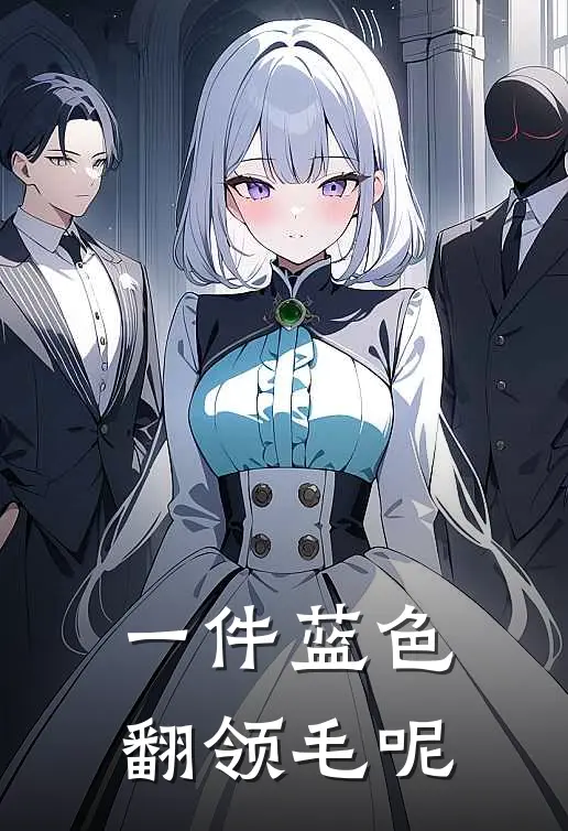 一件蓝色翻领毛呢