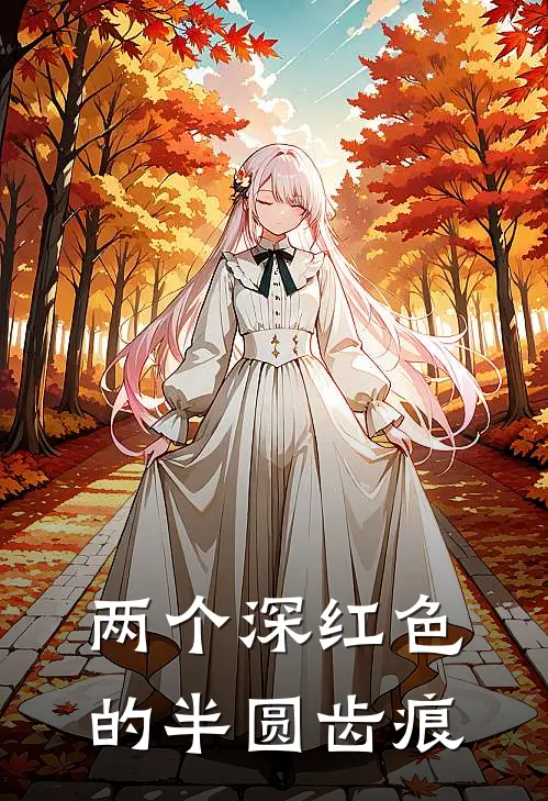 两个深红色的半圆齿痕