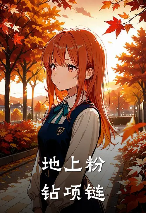 地上粉钻项链