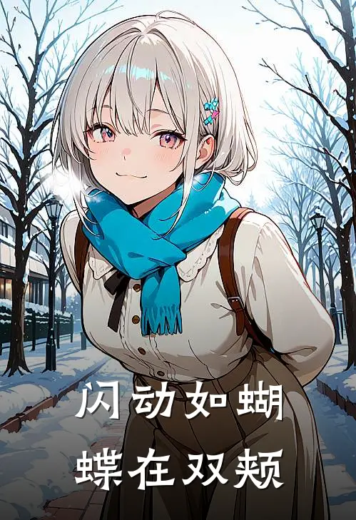 闪动如蝴蝶在双颊