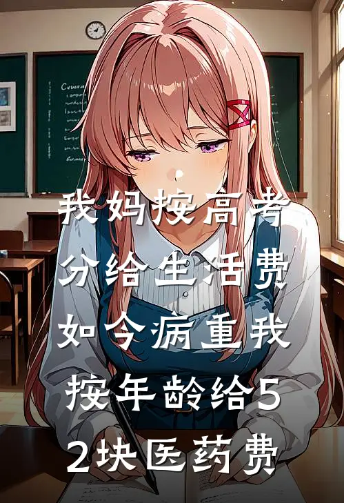 我妈按高考分给生活费，如今病重我按年龄给52块医药费