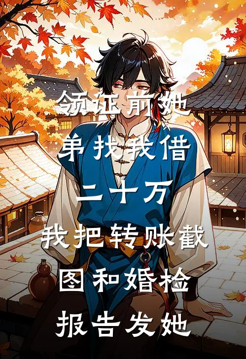 领证前她弟找我借二十万，我把转账截图和婚检报告发她