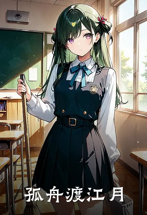 孤舟渡江月