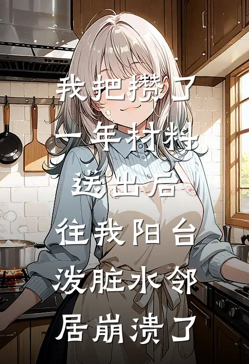 我把攒了一年材料送出后，往我阳台泼脏水邻居崩溃了