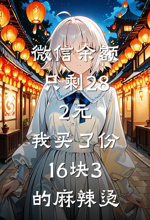 微信余额只剩28.2元，我买了份16块3的麻辣烫