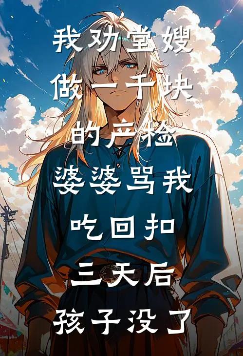 我劝堂嫂做一千块的产检，婆婆骂我吃回扣。三天后，孩子没了