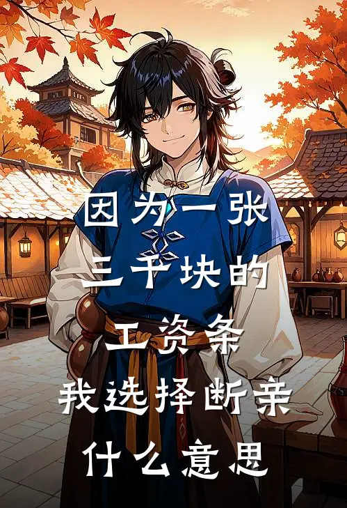 因为一张三千块的工资条，我选择断亲什么意思