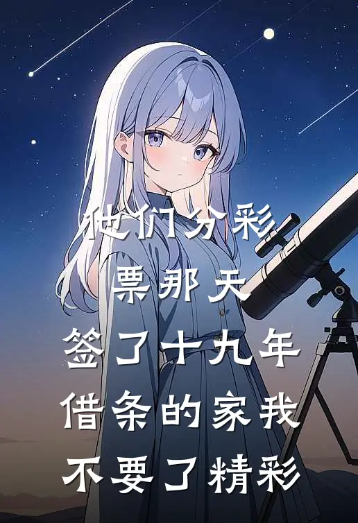 他们分彩票那天，签了十九年借条的家我不要了精彩