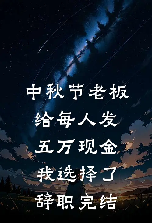 中秋节老板给每人发五万现金，我选择了辞职完结