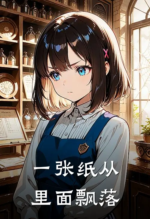 一张纸从里面飘落
