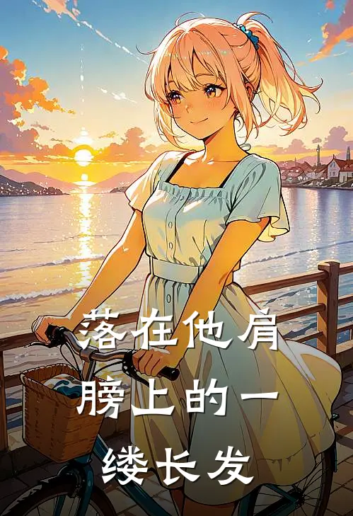 落在他肩膀上的一缕长发