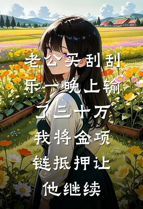 老公买刮刮乐一晚上输了三十万，我将金项链抵押让他继续