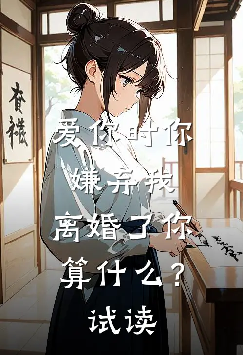 爱你时你嫌弃我，离婚了你算什么？试读