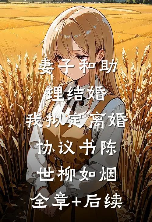 妻子和助理结婚，我拟定离婚协议书陈世柳如烟:全章+后续