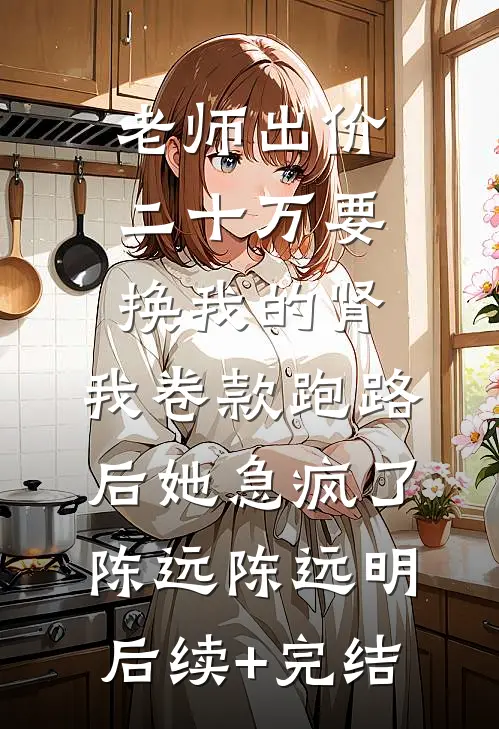 老师出价二十万要换我的肾，我卷款跑路后她急疯了陈远陈远明后续+完结