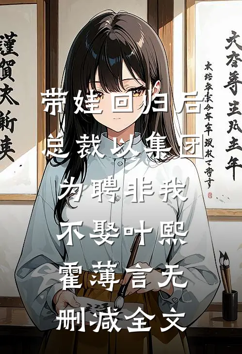 带娃回归后，总裁以集团为聘非我不娶叶熙霍薄言无删减全文