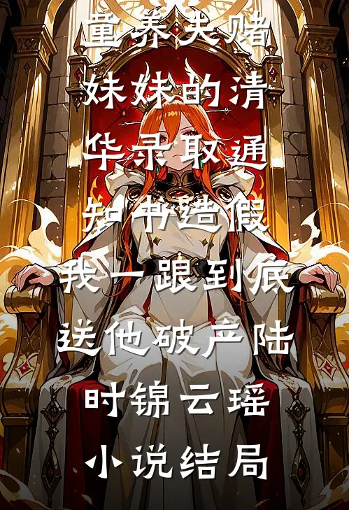 童养夫赌妹妹的清华录取通知书造假，我一跟到底送他破产陆时锦云瑶小说结局
