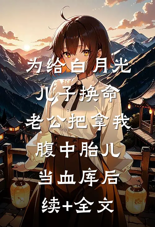 为给白月光儿子换命，老公把拿我腹中胎儿当血库后续+全文