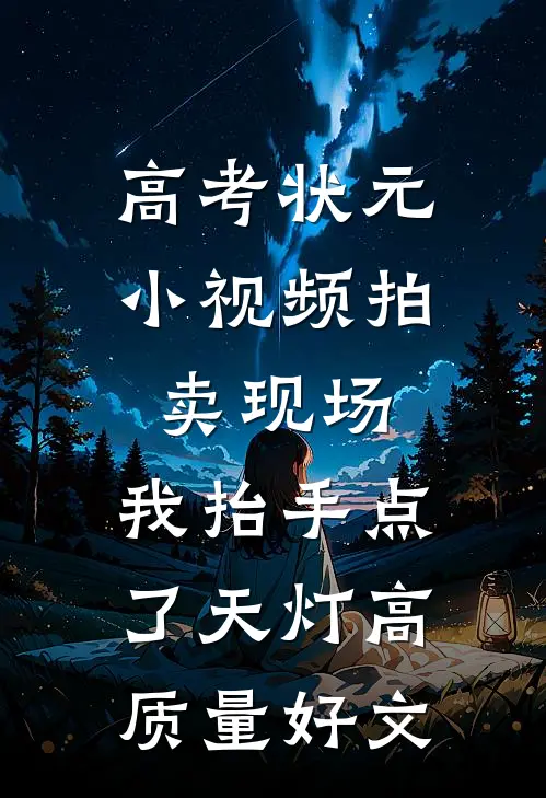 高考状元小视频拍卖现场，我抬手点了天灯高质量好文