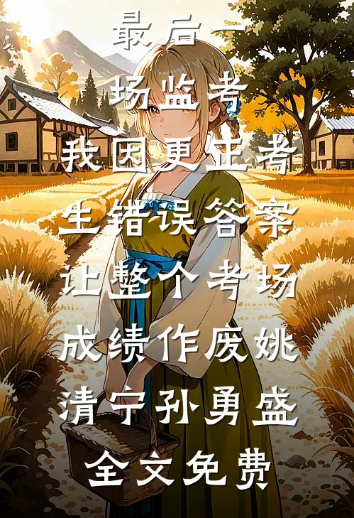 最后一场监考，我因更正考生错误答案，让整个考场成绩作废姚清宁孙勇盛全文免费