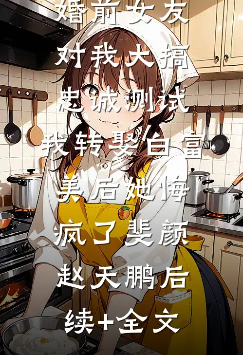 婚前女友对我大搞忠诚测试，我转娶白富美后她悔疯了斐颜赵天鹏后续+全文