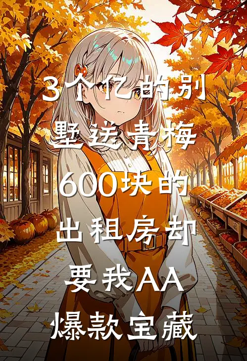 3个亿的别墅送青梅，600块的出租房却要我AA爆款宝藏