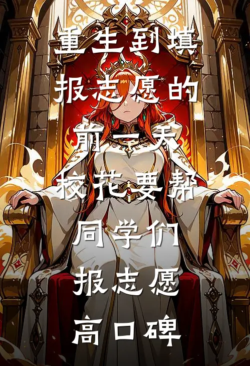 重生到填报志愿的前一天，校花要帮同学们报志愿高口碑